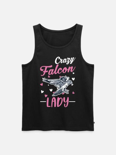 Crazy Falcon Woman - Débardeur bio Premium Homme - noir
