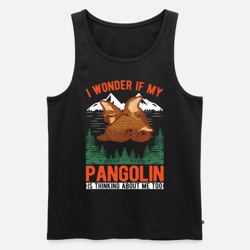 Pangolin Geschenk Schuppentier - Männer Premium Bio Tank Top - Schwarz