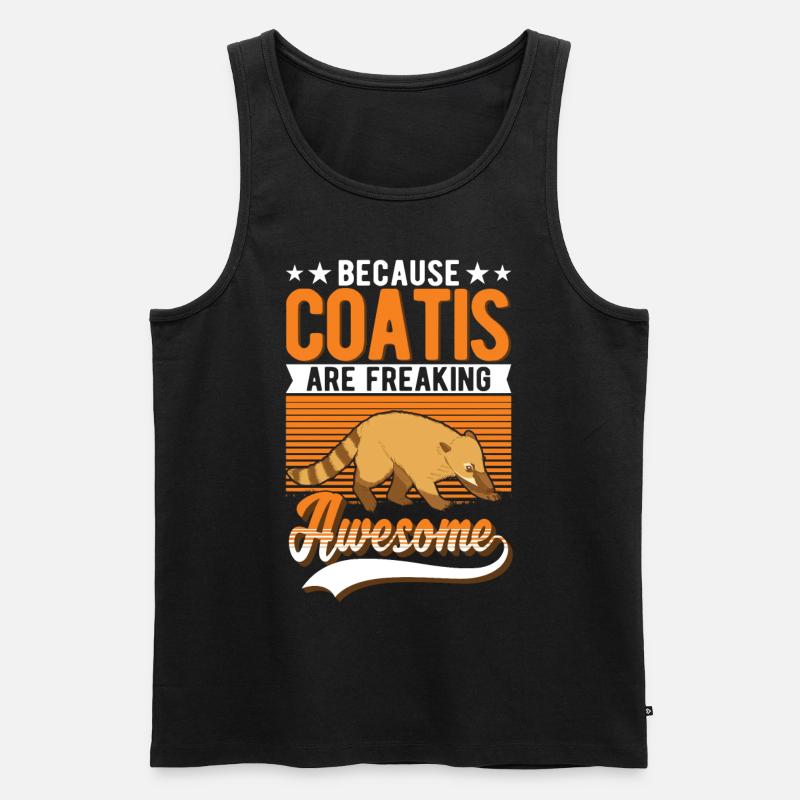 Coati Gift Proboscis Coati - Men's Premium Organic Tank Top - black