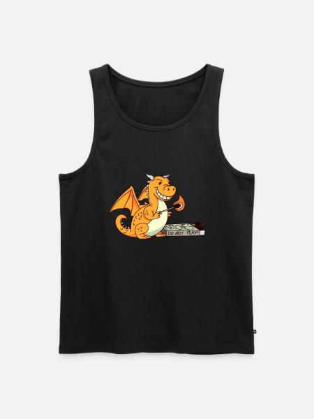 Sjove leger med tændstikker, humor, ironi - Herre Premium økologisk tanktop - sort