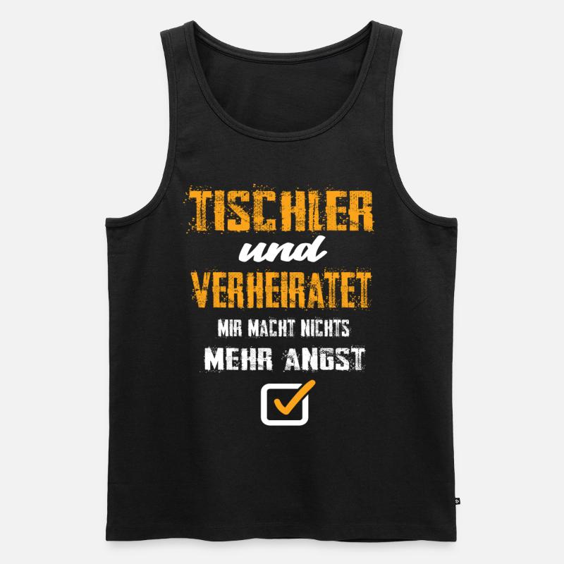 Tischler - Männer Premium Bio Tank Top - Schwarz