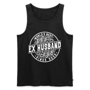 Worlds Bets Ex Husband since 2020 Divorce - Men's Premium Organic Tank Top - black - Front - AI Model Male 178 light (178cm)