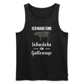 Galloway Rind I Schottland Rinderzucht für - Männer Premium Bio Tank Top - Schwarz - Vorne - Michal (187cm)