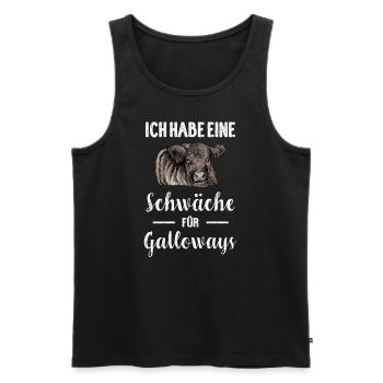 Galloway Rind I Schottland Rinderzucht für - Männer Premium Bio Tank Top - Schwarz - Vorne - Michal (187cm)