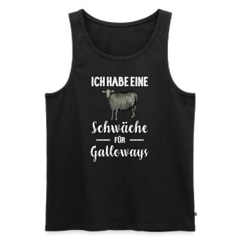 Galloway Rind I Schottland Rinderzucht für - Männer Premium Bio Tank Top - Schwarz - Vorne - Michal (187cm)