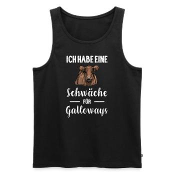 Galloway Rind I Schottland Rinderzucht für - Männer Premium Bio Tank Top - Schwarz - Vorne - Michal (187cm)