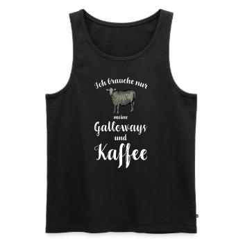 Galloway Rind I Schottland Rinderzucht für - Männer Premium Bio Tank Top - Schwarz - Vorne - Michal (187cm)