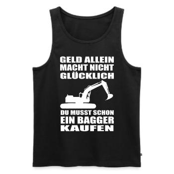 Bagger - Männer Premium Bio Tank Top - Schwarz - Vorne - AI Model Male 178 light (178cm)