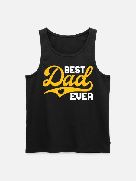 Best Dad Ever - Men's Premium Organic Tank Top - black