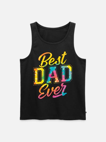 Best Dad Ever - Men's Premium Organic Tank Top - black