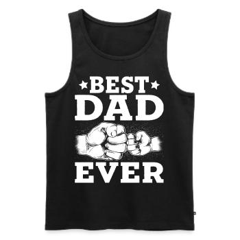 Best Dad Ever - Men's Premium Organic Tank Top - black - Front - AI Model Male 178 light (178cm)