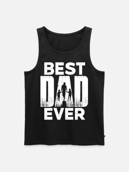 Best Dad Ever - Men's Premium Organic Tank Top - black