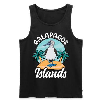 Galapagos Islands - Men's Premium Organic Tank Top - black - Front - AI Model Male 178 light (178cm)