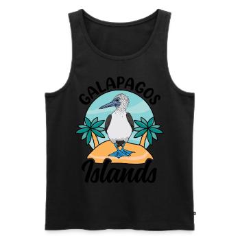 Galapagos Islands - Men's Premium Organic Tank Top - black - Front - AI Model Male 178 light (178cm)