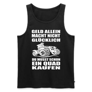 Quad - Männer Premium Bio Tank Top - Schwarz - Vorne - AI Model Male 178 light (178cm)