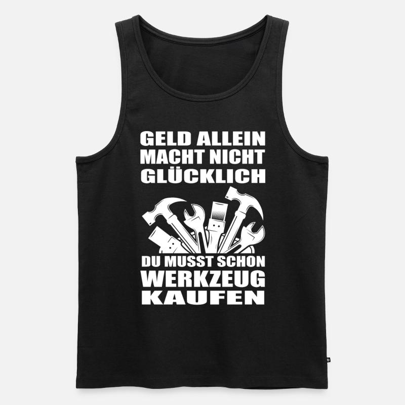 Handwerker - Männer Premium Bio Tank Top - Schwarz