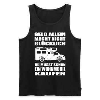 Wohnmobil - Männer Premium Bio Tank Top - Schwarz - Vorne - AI Model Male 178 light (178cm)