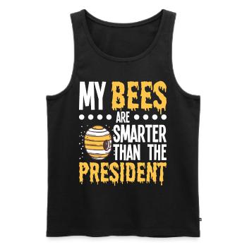 Beekeepers Bees Honey bees Beekeeping - Men's Premium Organic Tank Top - black - Front - AI Model Male 178 light (178cm)