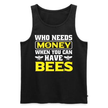 Beekeepers Bees Honey bees Beekeeping - Men's Premium Organic Tank Top - black - Front - AI Model Male 178 light (178cm)