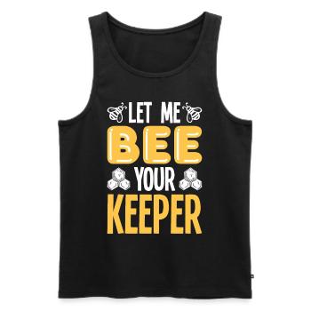 Beekeepers Bees Honey bees Beekeeping - Men's Premium Organic Tank Top - black - Front - AI Model Male 178 light (178cm)