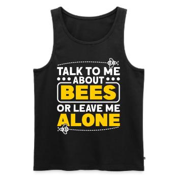 Beekeepers Bees Honey bees Beekeeping - Men's Premium Organic Tank Top - black - Front - AI Model Male 178 light (178cm)