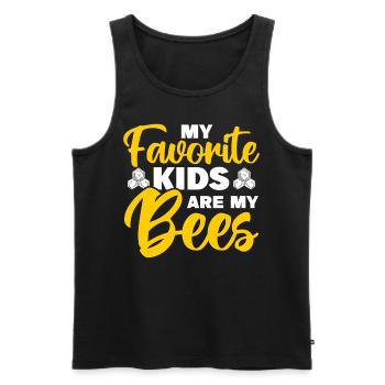 Beekeepers Bees Honey bees Beekeeping - Men's Premium Organic Tank Top - black - Front - AI Model Male 178 light (178cm)