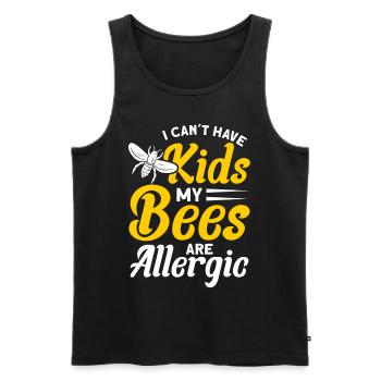 Beekeepers Bees Honey bees Beekeeping - Men's Premium Organic Tank Top - black - Front - AI Model Male 178 light (178cm)
