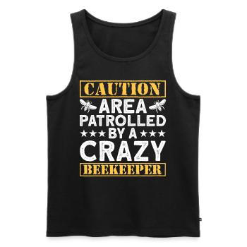 Beekeepers Bees Honey bees Beekeeping Lus - Men's Premium Organic Tank Top - black - Front - AI Model Male 178 light (178cm)