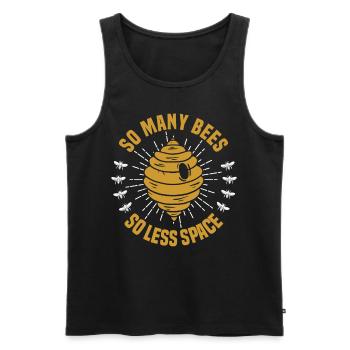 Beekeepers Bees Honey bees Beekeeping - Men's Premium Organic Tank Top - black - Front - AI Model Male 178 light (178cm)