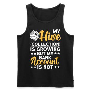 Beekeepers Bees Honey bees Beekeeping - Men's Premium Organic Tank Top - black - Front - AI Model Male 178 light (178cm)