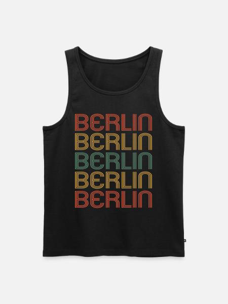 Berlin Berlinerin Berlin City Berlin - Men's Premium Organic Tank Top - black