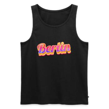 Berlin Berlinerin Berlin City Berlin - Men's Premium Organic Tank Top - black - Front - AI Model Male 178 light (178cm)