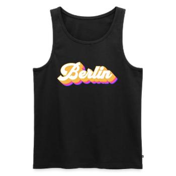 Berlin Berlinerin Berlin City Berlin - Men's Premium Organic Tank Top - black - Front - AI Model Male 178 light (178cm)