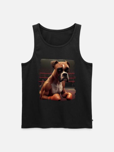 Boxer Dog Proprietario Dog Dogs Dog Breed Boxer - Canottiera ecologica premium da uomo - nero