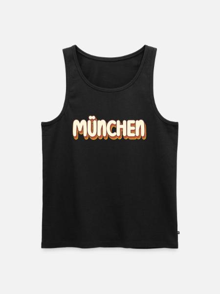 Munich Munich Munich - Men's Premium Organic Tank Top - black