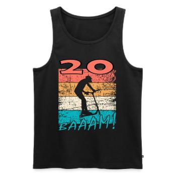 Scooter 20. Geburtstag 2003 Geschenk Skatepark - Männer Premium Bio Tank Top - Schwarz - Vorne - AI Model Male 178 light (178cm)