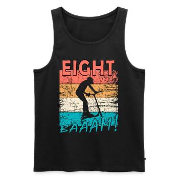Scooter Stuntscooter 8. Geburtstag 8 - Männer Premium Bio Tank Top - Schwarz - Vorne - AI Model Male 178 light (178cm)
