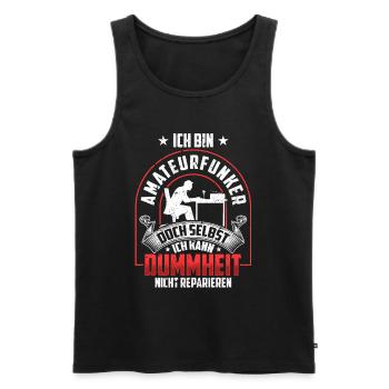 Amateurfunker nicht reparieren Hobbyfunker - Männer Premium Bio Tank Top - Schwarz - Vorne - Michal (187cm)