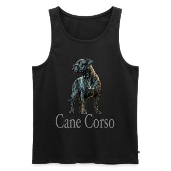 Cane Corso für einen Cane Corso Besitzer - Männer Premium Bio Tank Top - Schwarz - Vorne - Michal (187cm)