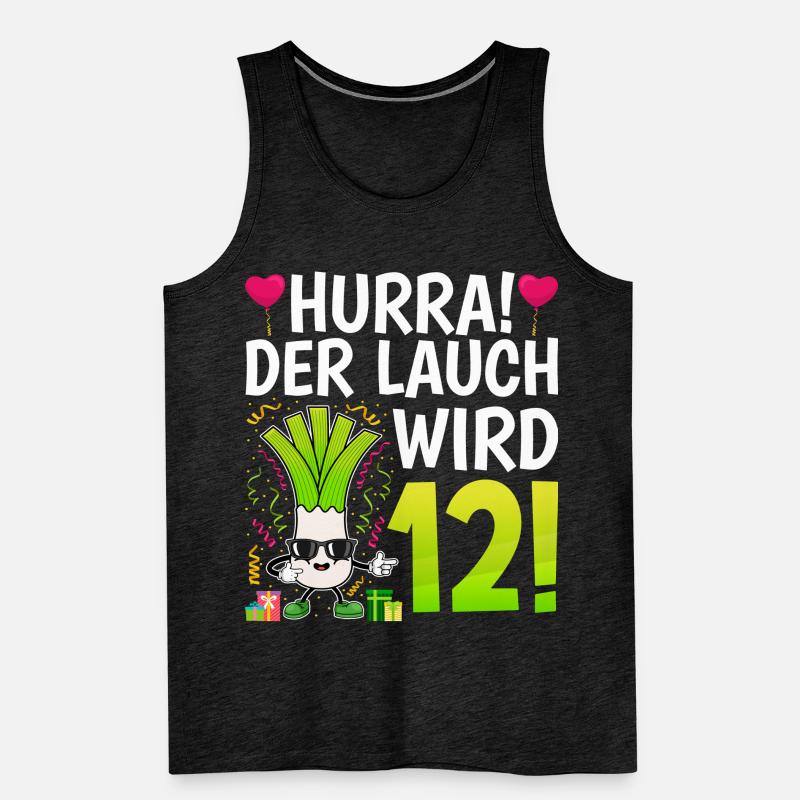 Hurra der Lauch wird 12 Männer Premium Bio Tank Top