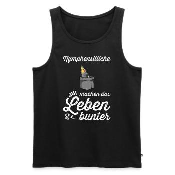 Nymphensittich I Papagei Kakadu Motiv für Vogel - Männer Premium Bio Tank Top - Schwarz - Vorne - AI Model Male 178 light (178cm)