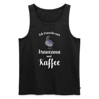 Araucana Hühner I Hühnerrasse Huhn Motiv für - Männer Premium Bio Tank Top - Schwarz - Vorne - Michal (187cm)