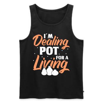 Töpfern Töpfer Töpferei Pottery - Men's Premium Organic Tank Top - black - Front - Michal (187cm)