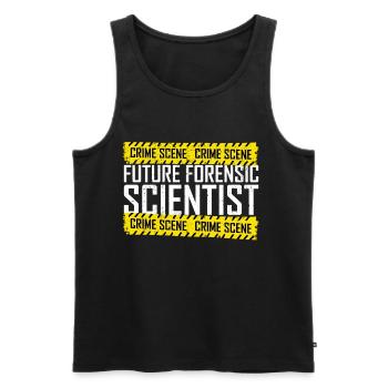 Forensics Forensic Scientist Forensic Science - Men's Premium Organic Tank Top - black - Front - AI Model Male 178 light (178cm)