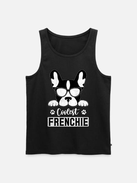 Coolest frenchie - Men's Premium Organic Tank Top - black