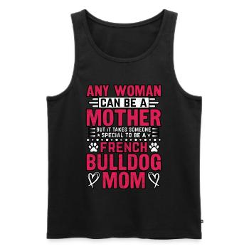 French Bulldog Mom - Men's Premium Organic Tank Top - black - Front - AI Model Male 178 light (178cm)