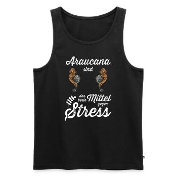 Araucana Hühner I Hühnerrasse Huhn Motiv für - Männer Premium Bio Tank Top - Schwarz - Vorne - Michal (187cm)