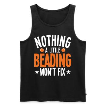 Pearl Bead Embroidery Jeweler Jewelry Maker - Men's Premium Organic Tank Top - black - Front - Michal (187cm)