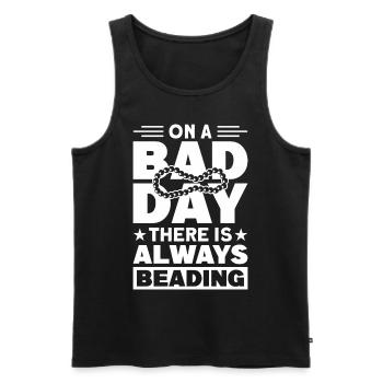 Pearl Bead Embroidery Jeweler Jewelry Maker - Men's Premium Organic Tank Top - black - Front - Michal (187cm)