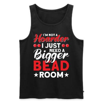 Pearl Bead Embroidery Jeweler Jewelry Maker - Men's Premium Organic Tank Top - black - Front - Michal (187cm)